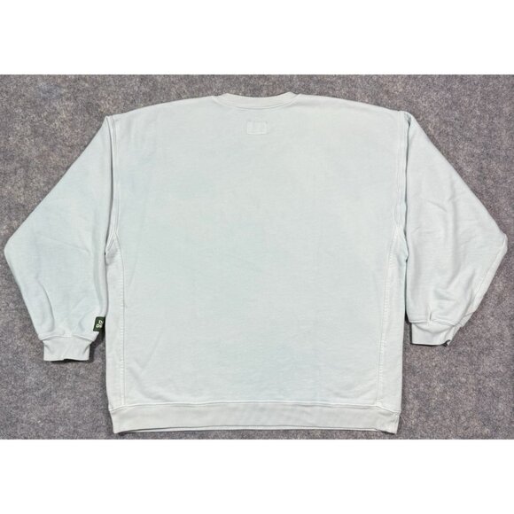 Daily Drills Oversized Crew Size XS/S Sweatshirt Terry Faded Green Blue - Picture 4 of 12